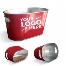   10QT Tin Box Beverage Bucket